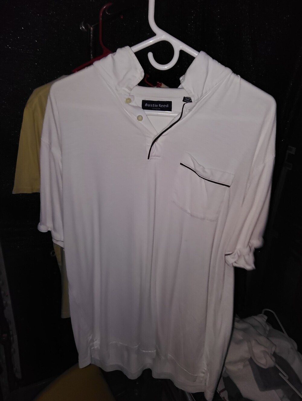 Austin Reed London  white short sleeve polo collared shirt